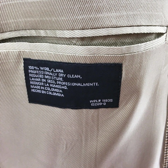 Stafford Men's Sport Coat Wool Blazer Size 44R‎ - Picture 8 of 8